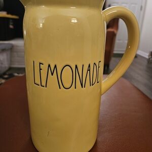 Rae Dunn Artisan Collection Yellow Pitcher